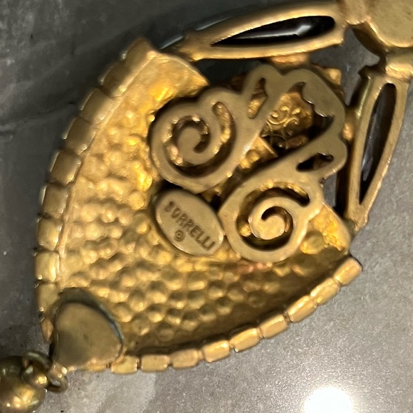 SORRELLI ANTIQUE BRASS STATEMENT NECKLACE - Picture 7 of 16